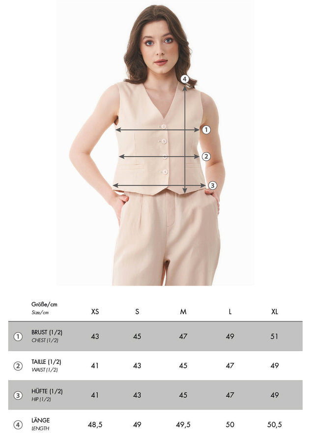 WOR17117 size chart