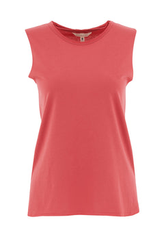 Modal Blend Round Neck Top Radiant Red