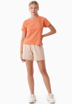 Modal Blend Round Neck T-Shirt Dusty Orange