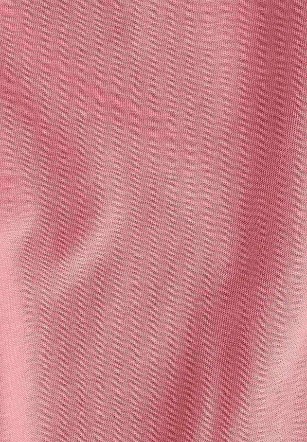 Embroidered Organic Cotton T-Shirt Flamingo Pink