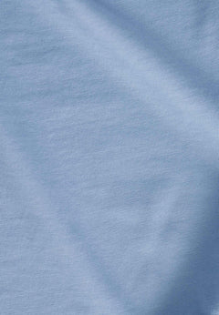 Embroidered Organic Cotton T-Shirt Ice Blue