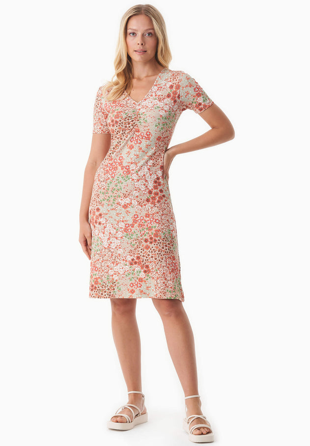 Floral Pattern Jersey Dress Bloom Baby