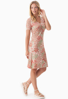 Floral Pattern Jersey Dress Bloom Baby