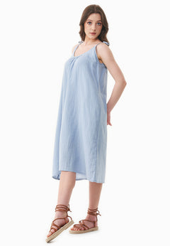Muslin Summer Dress Ice Blue