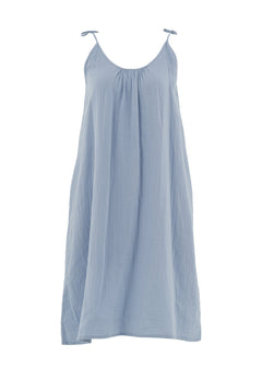 Muslin Summer Dress Ice Blue