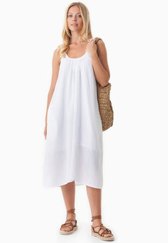 Muslin Summer Dress White