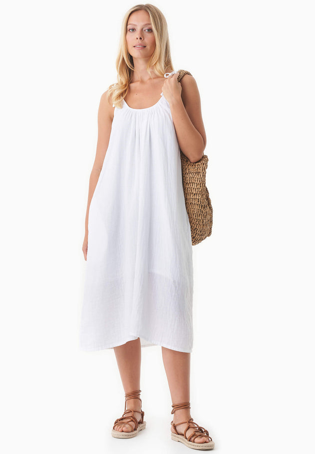 Muslin Summer Dress White