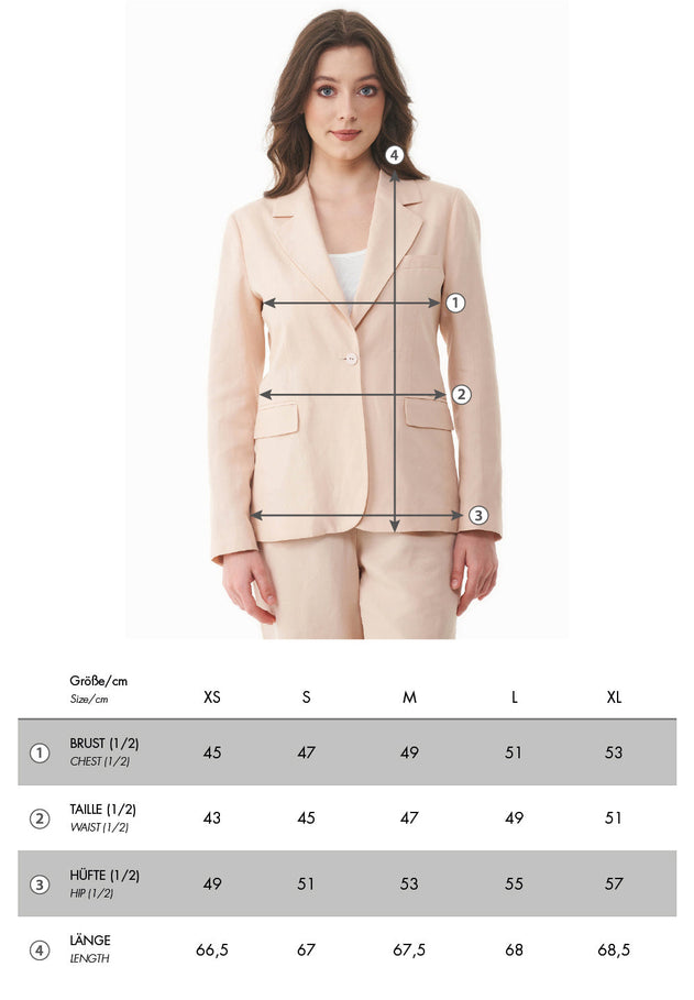 WOR17501 size chart