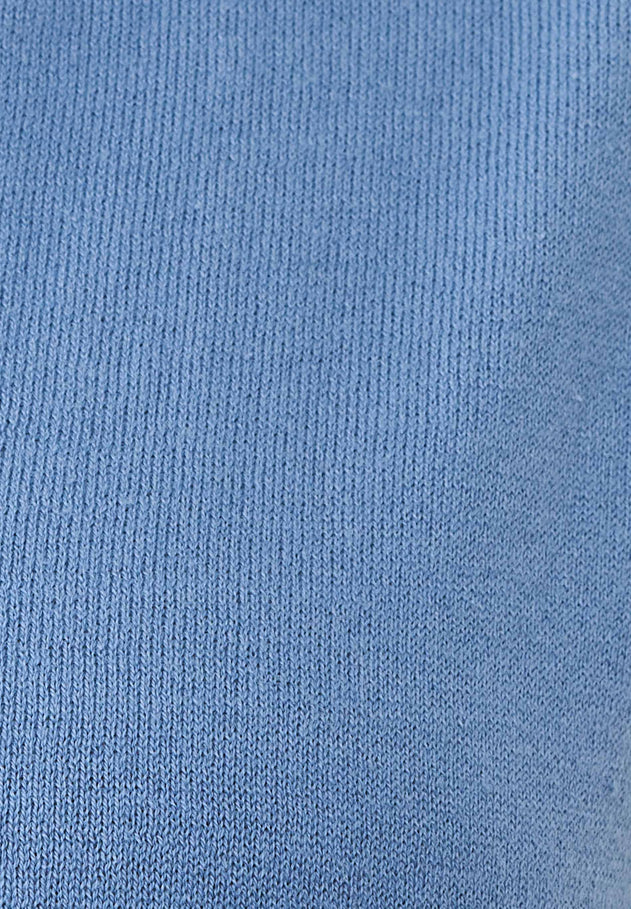 Women's Knit V-Neck T-Shirt Coronet Blue