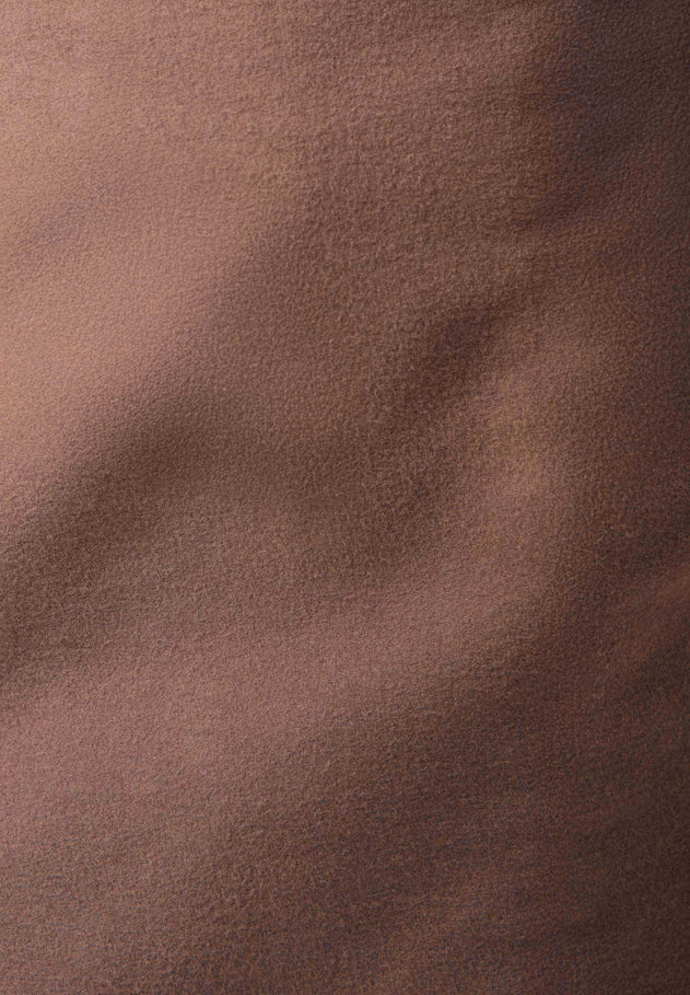 Brushed Organic Cotton Skirt Cocoa Brown