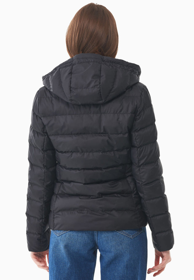 Women's Recycled Polyester Puffer Jacket Black