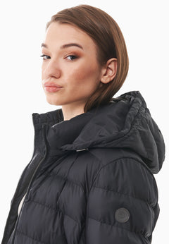 Women's Recycled Polyester Puffer Jacket Black