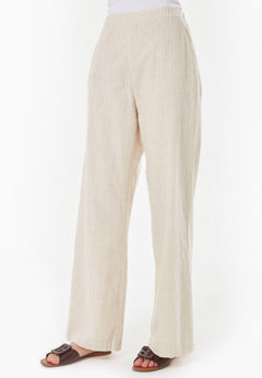 Striped Pants Natural/Off White