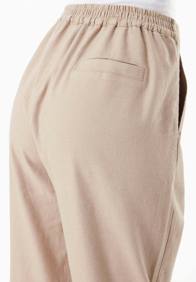 Linen Blend Pants Sand
