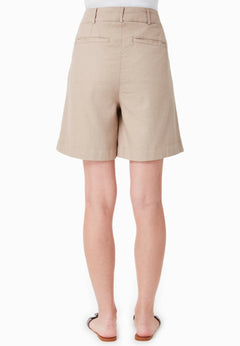 Linen Blend Shorts Sand