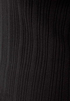 Jacquard Rib Pants Black