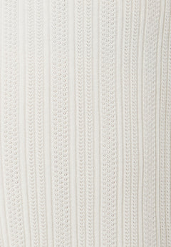 Jacquard Rib Pants Off White
