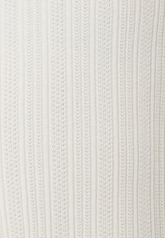 Jacquard Rib Pants Off White