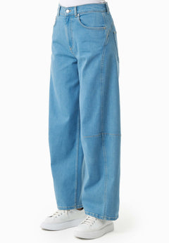 Women's Wide-Leg Jeans Light Blue