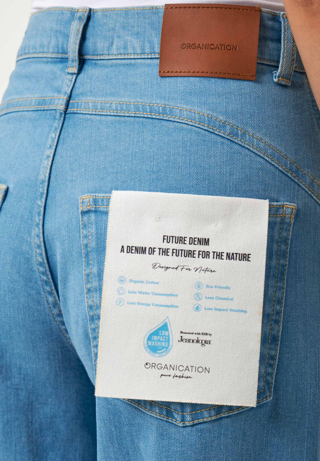 Women's Wide-Leg Jeans Light Blue