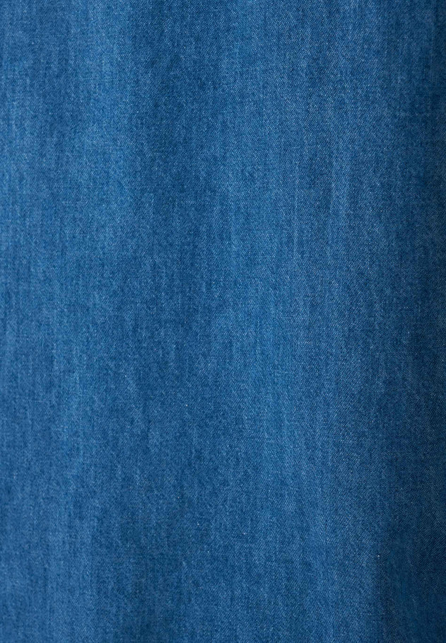 Denim Button-Up Shirt Medium Blue