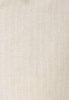 Striped Button-Up Blouse Natural/Off White