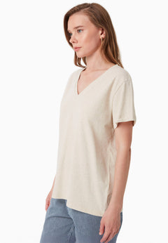 V-Neck T-Shirt Natural White