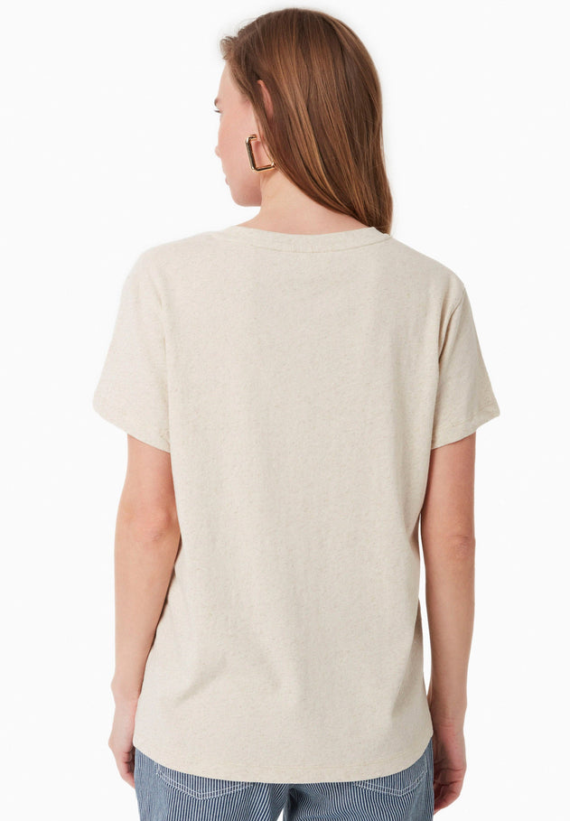 V-Neck T-Shirt Natural White