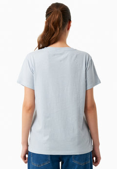 V-Neck T-Shirt Niagara Blue