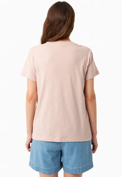 V-Neck T-Shirt Pastel Pink