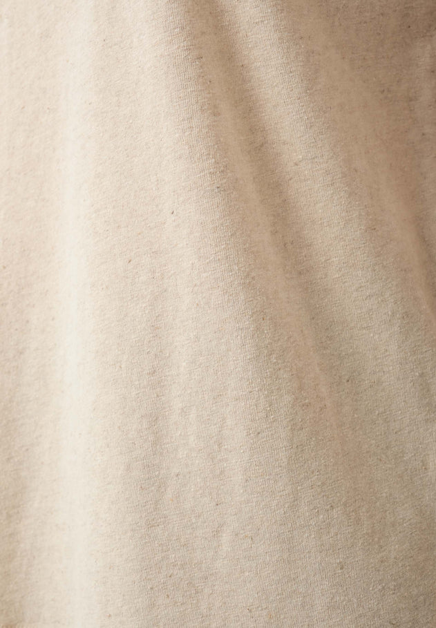 Linen Blend Sleeveless Tee Natural