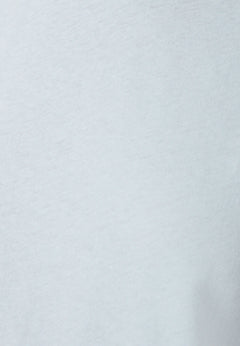 Linen Blend Sleeveless Tee Niagara Blue