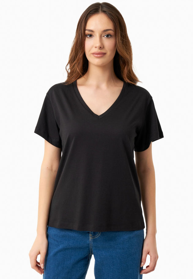 V-Neck T-Shirt Black