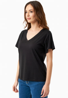 V-Neck T-Shirt Black