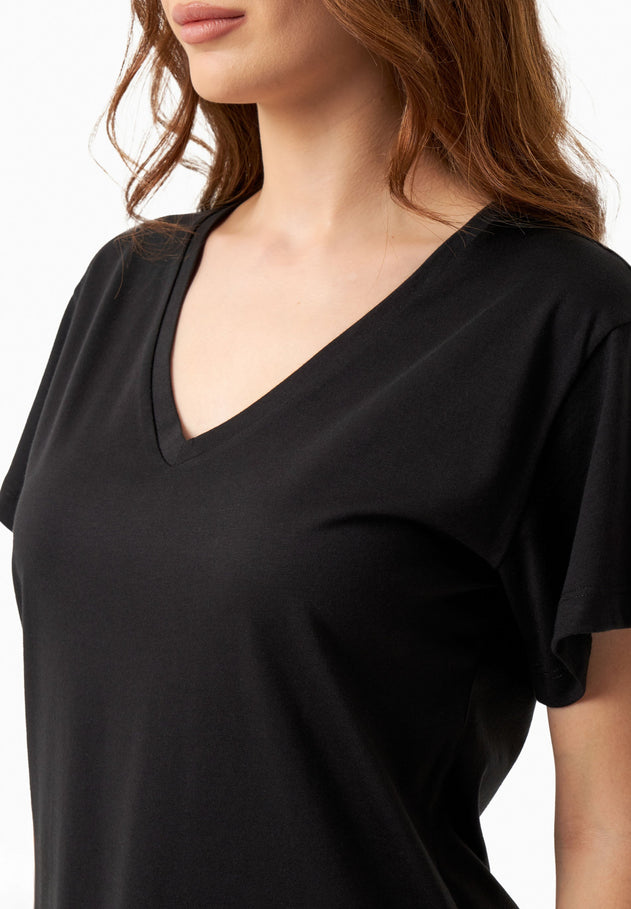 V-Neck T-Shirt Black