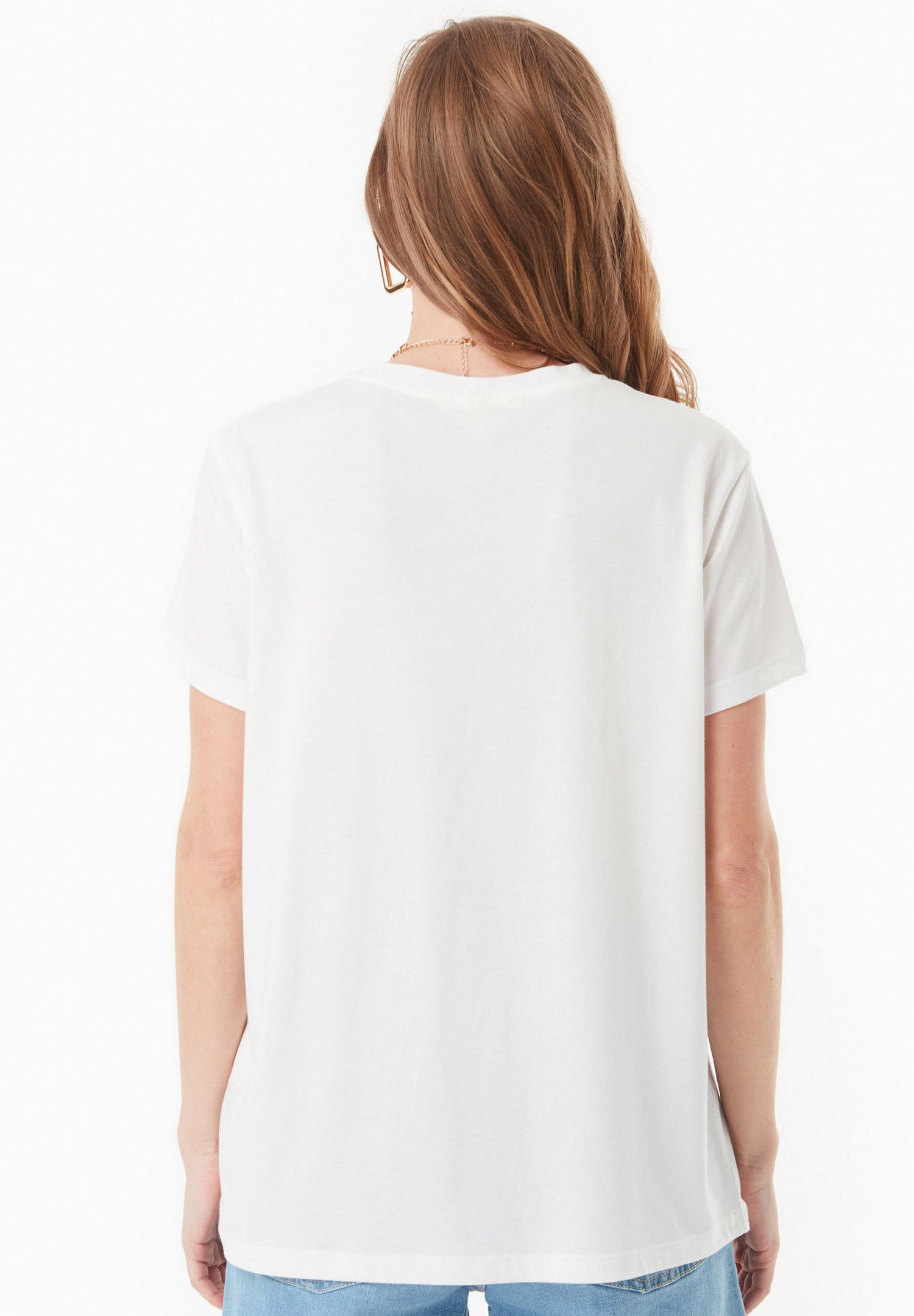 Floral Print T-Shirt Off-White