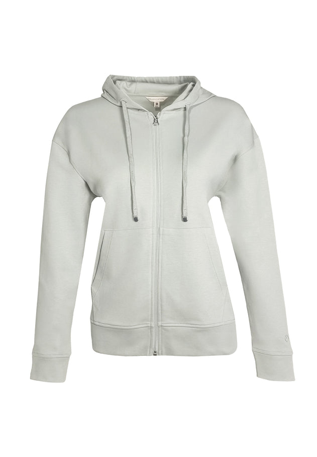 Women's Modal Blend Zipper Hoodie Green Moss