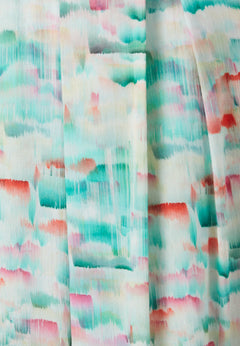 Long Crinkle Voile Skirt Brushed Effect