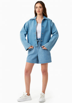 Women's Denim Organic Cotton Jacket Light Blue
