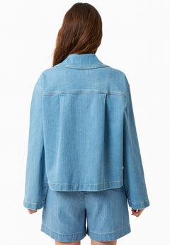 Women's Denim Organic Cotton Jacket Light Blue