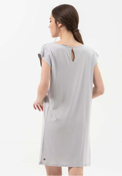 Lyocell Blend Jersey Mini Dress Cloud Grey