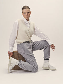 Knitted Vest In Merino Wool