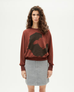 Bonnie Flower Sweatshirt Brown