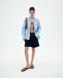 Luisa Denim Shorts Dark Clean