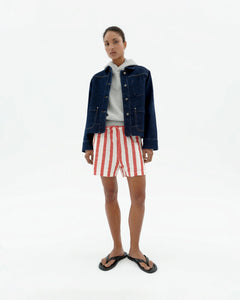 Geranio Shorts Red Stripes