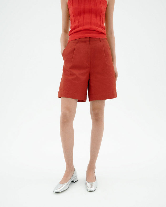 Lia Hemp Shorts Red
