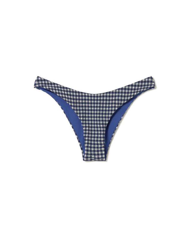 Sicilia Bikini Bottom Navy Gingham