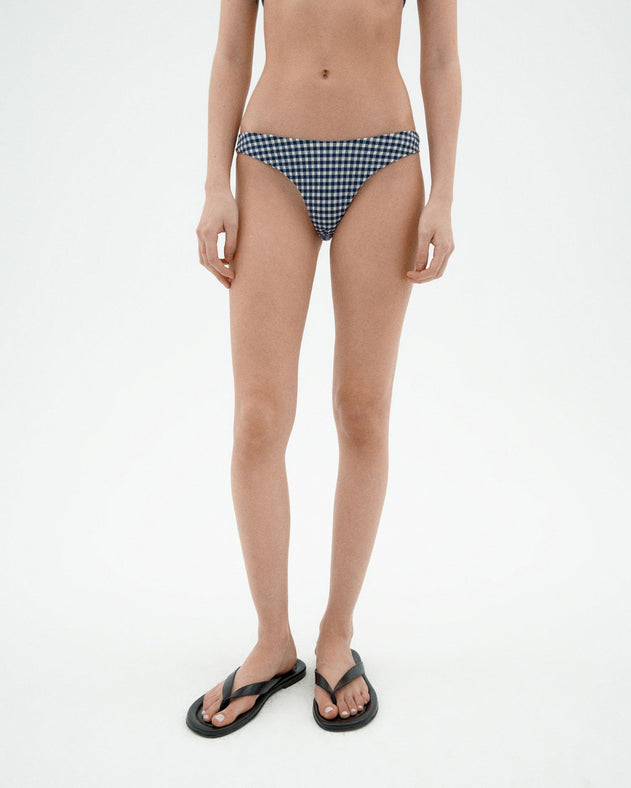 Sicilia Bikini Bottom Navy Gingham
