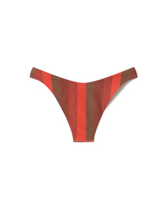 Sicilia Bikini Bottom Striped Firesand