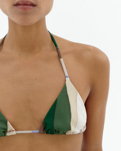 Calabria Bikini Top River Stripes Multicolor
